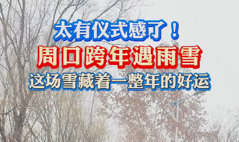 太有儀式感了！周口跨年遇雨雪 這場雪藏著一整年的好運